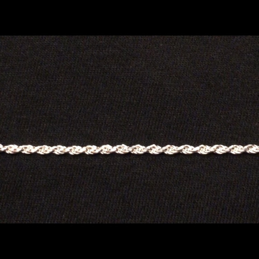 Solid Silver Chain Rope Chain 18in 2mm .925 - Picture 3 of 4